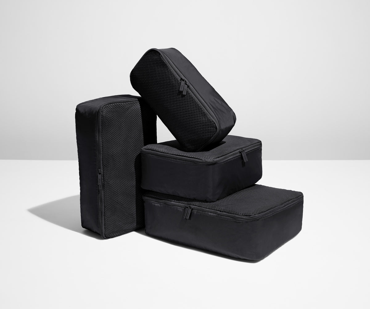 Insider Packing Cubes (Set of 4) in Jet Black