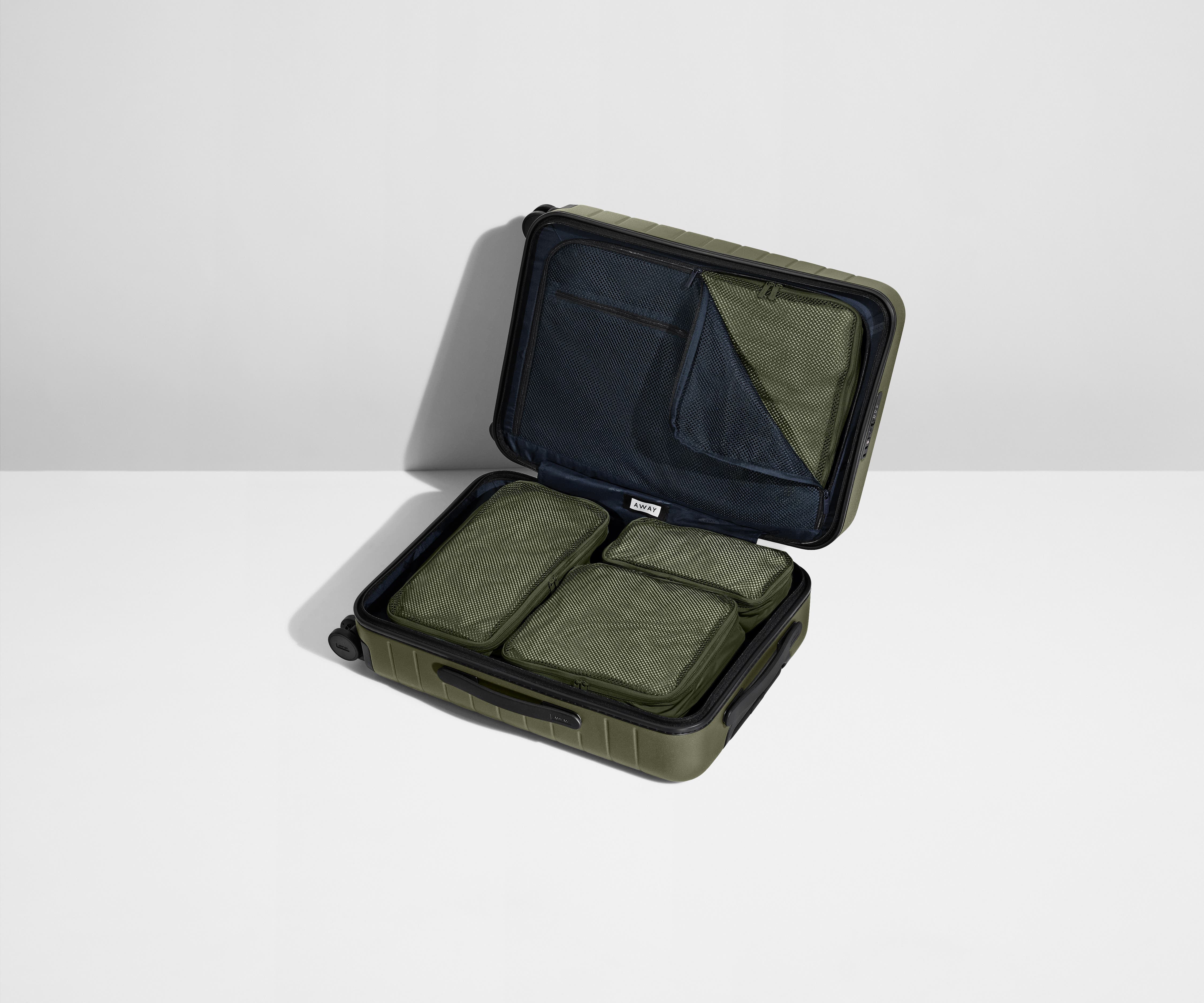 Insider Packing Cubes (Set of 4) in Olive Green