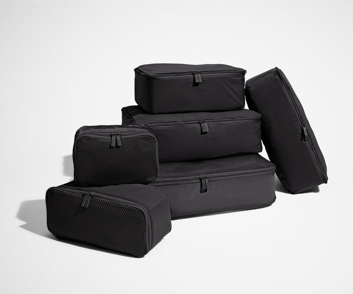 Insider Packing Cubes (Set of 6) in Jet Black