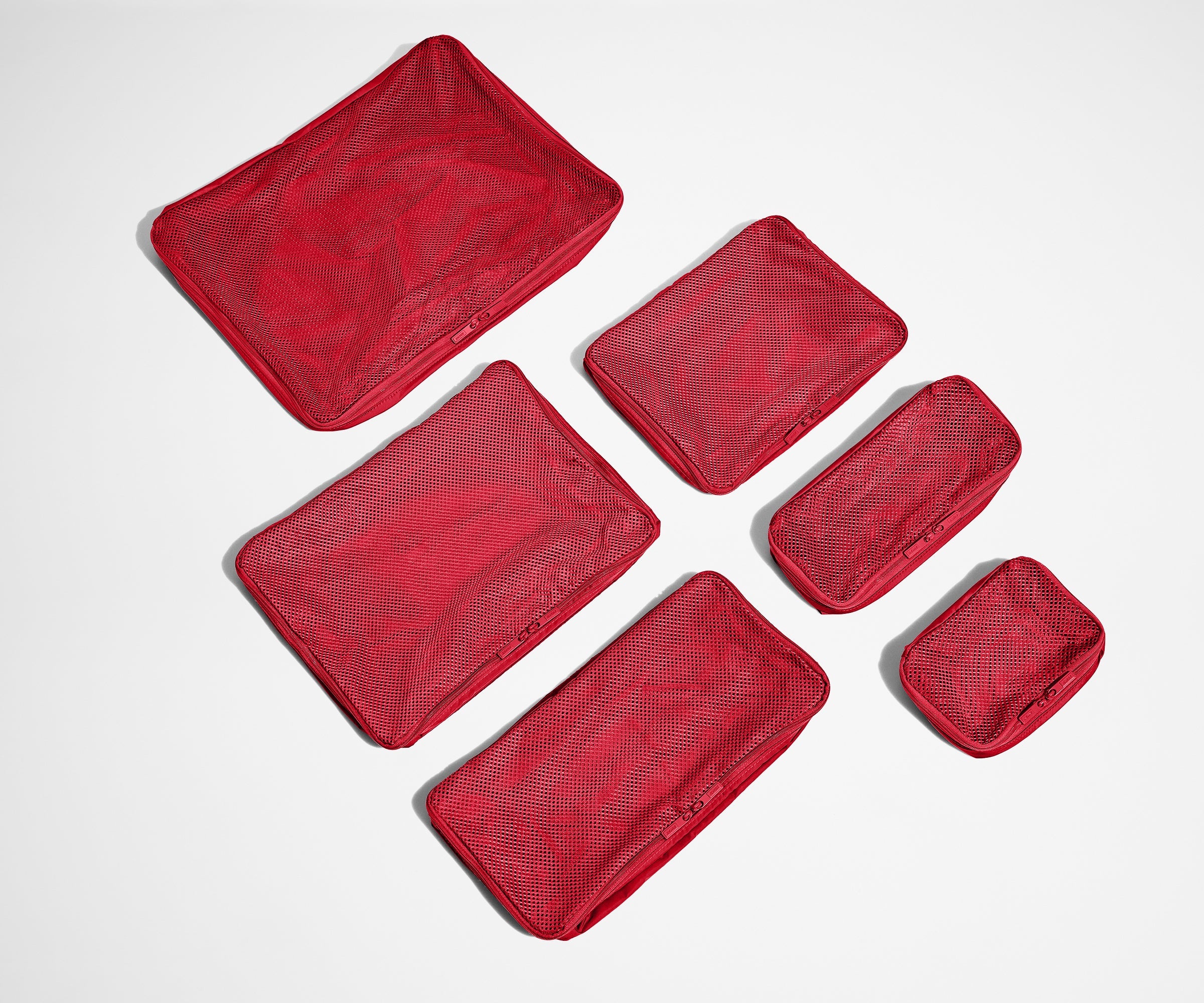 Insider Packing Cubes (Set of 6) in Cherry Red