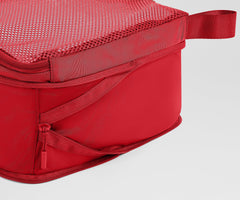 Compression Packing Cubes in Cherry Red