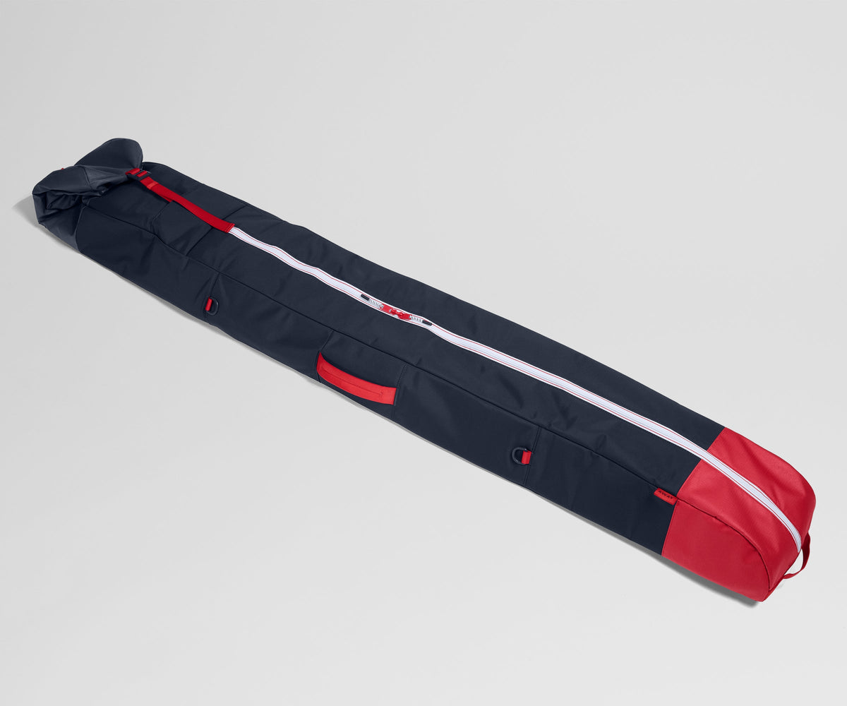 Roll-Top Ski Bag in Navy Blue