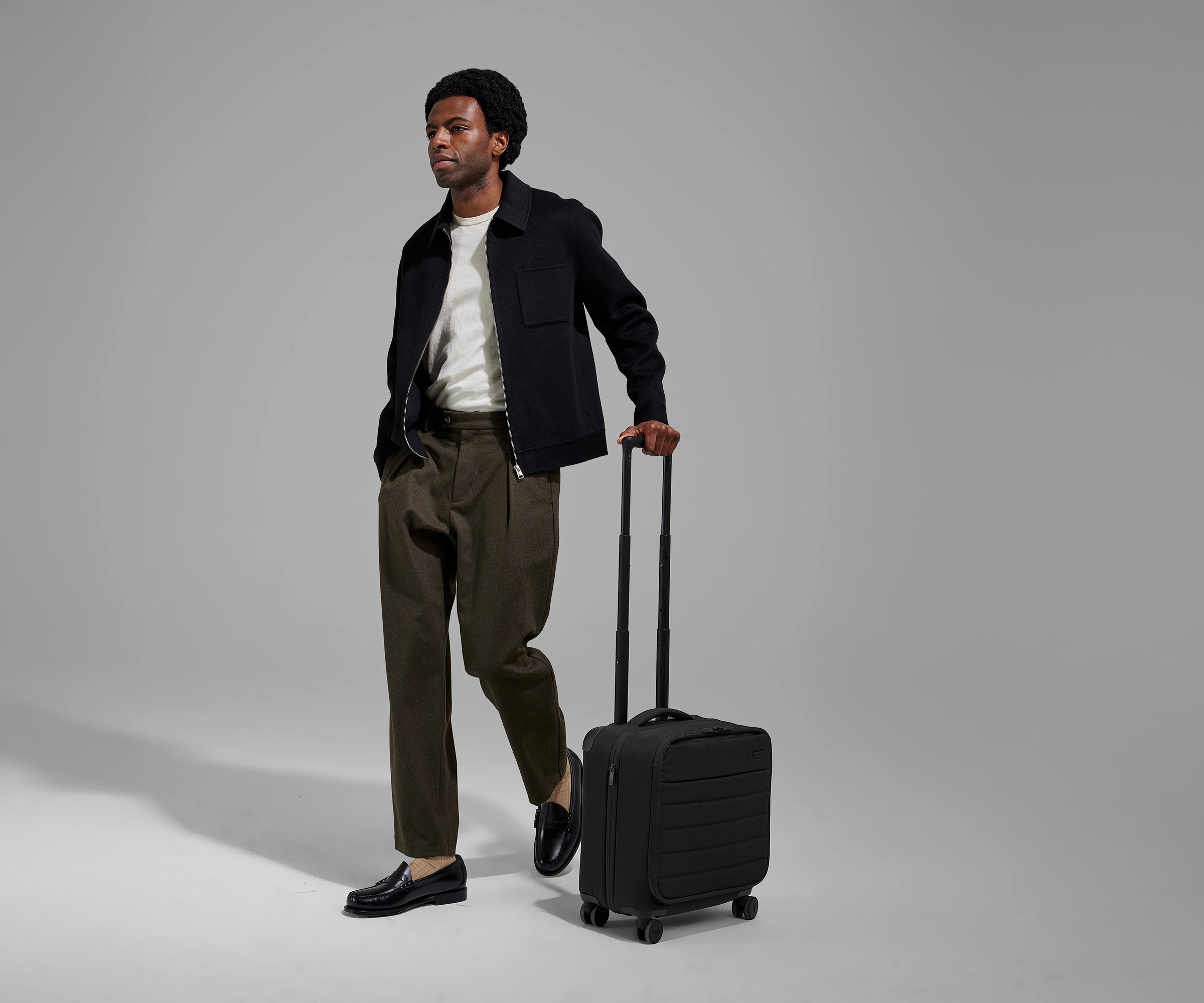Softside Compact Carry-On in Jet Black