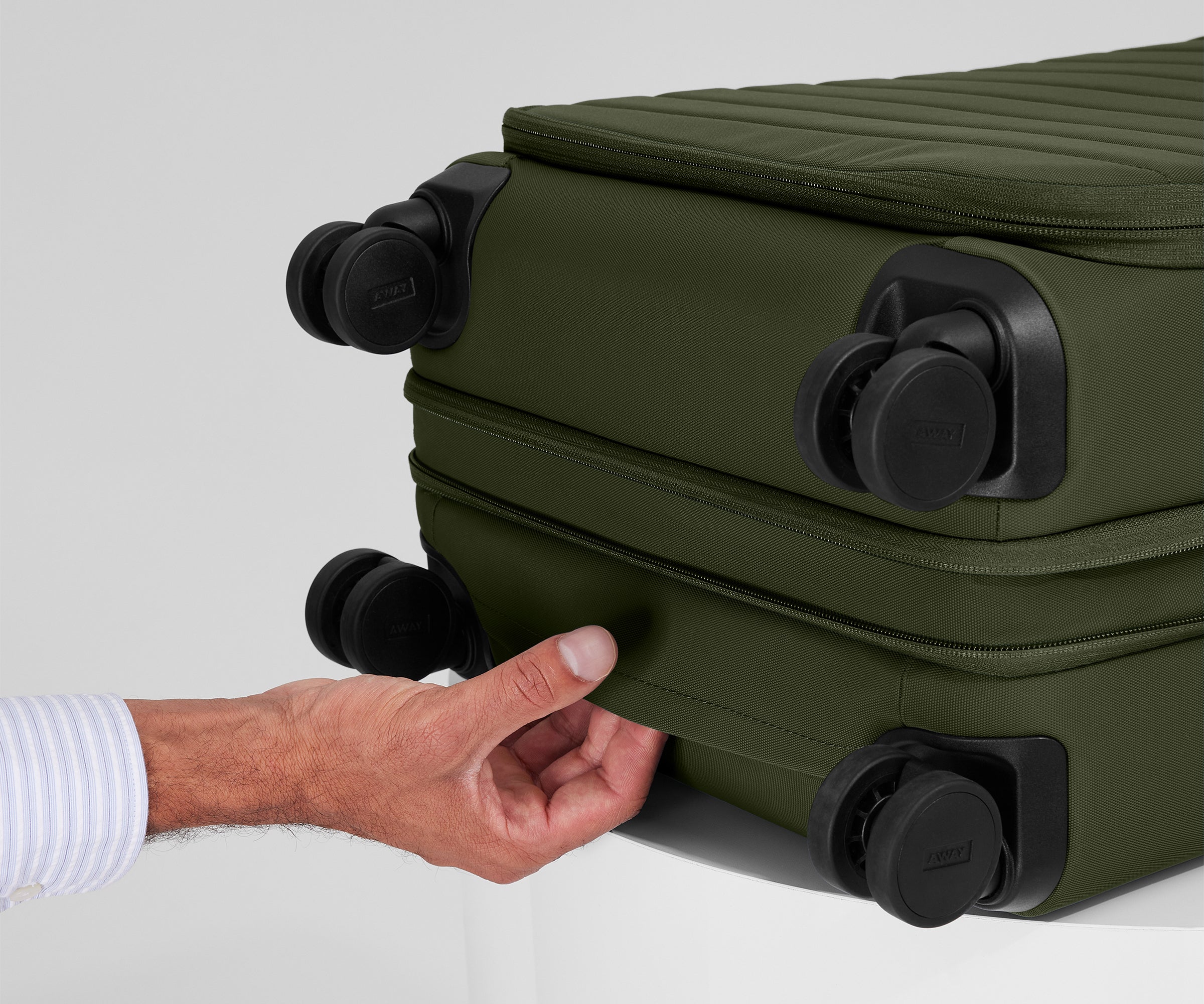 Softside Bigger Carry-On in Olive Green