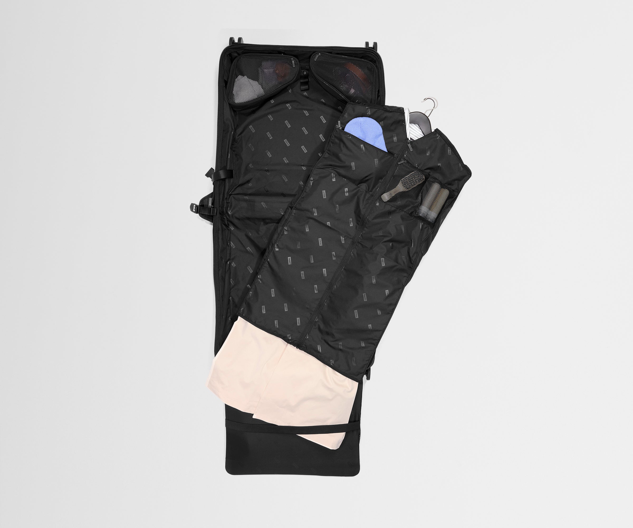 Softside Garment Roller in Jet Black
