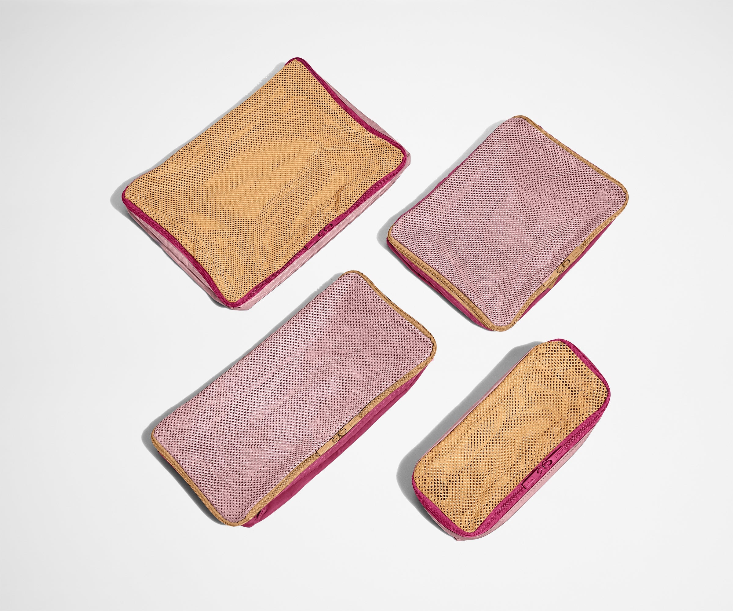 Insider Packing Cubes (Set of 4) in Pink Sand