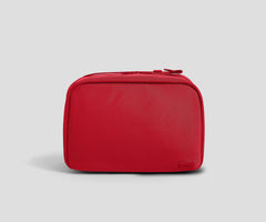 Hanging Toiletry Bag in Cherry Red