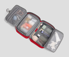 Hanging Toiletry Bag in Cherry Red