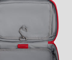 Hanging Toiletry Bag in Cherry Red