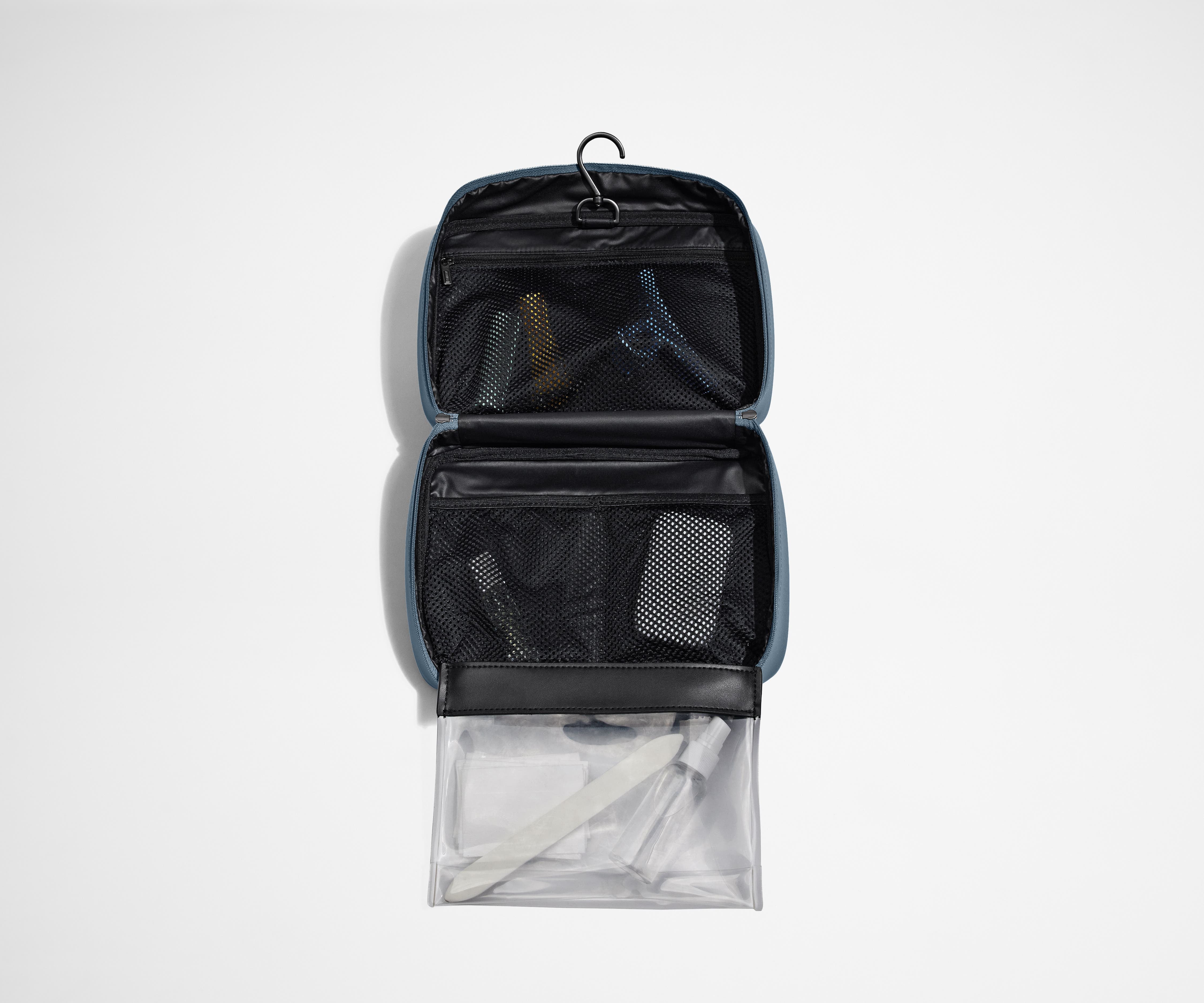 The Hanging Toiletry Bag in Coast Blue