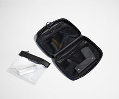 The Hanging Toiletry Bag in Navy Blue