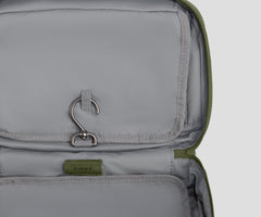 Hanging Toiletry Bag in Olive Green