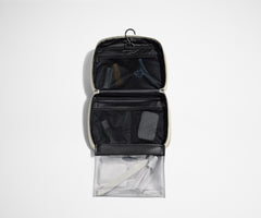 The Hanging Toiletry Bag in Salt White