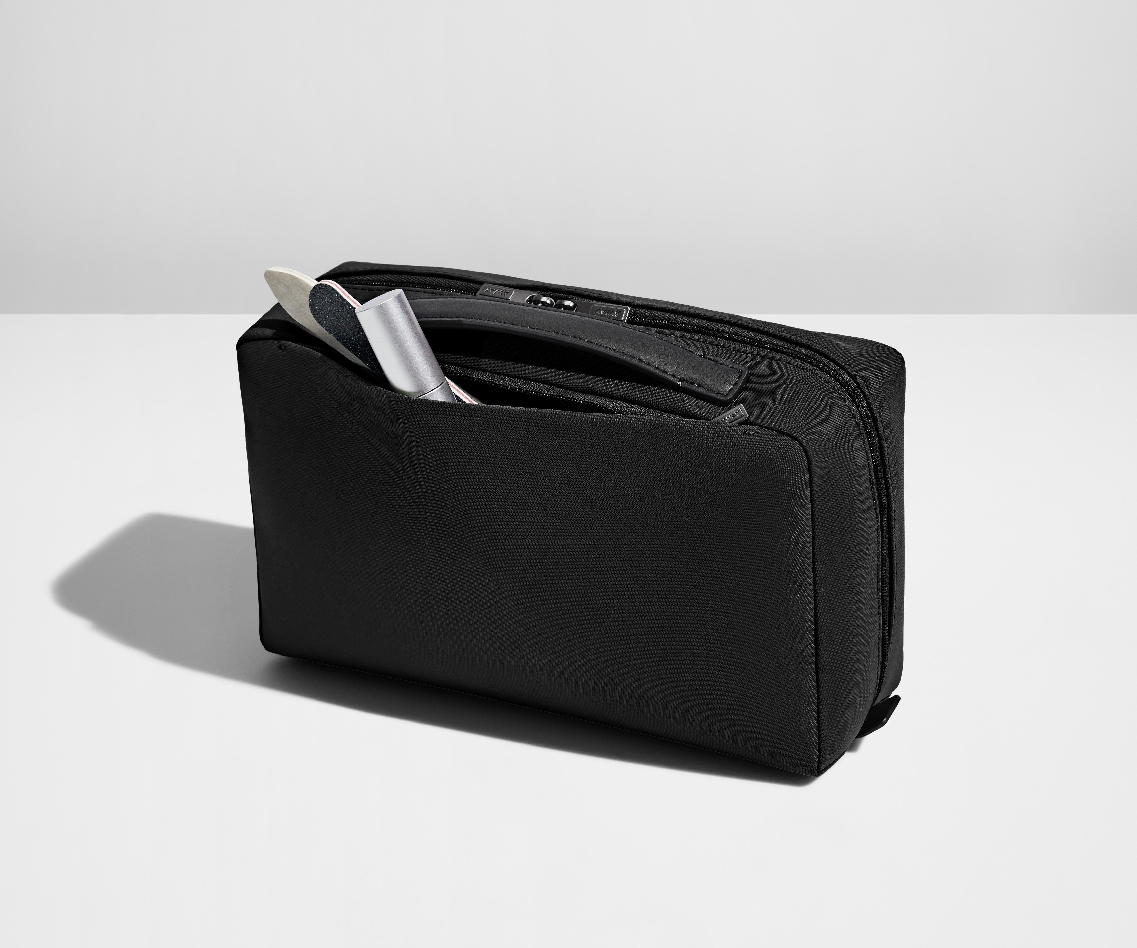 The Large Toiletry Bag in Jet Black