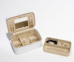 Keepsake Jewelry Case in Pearl White