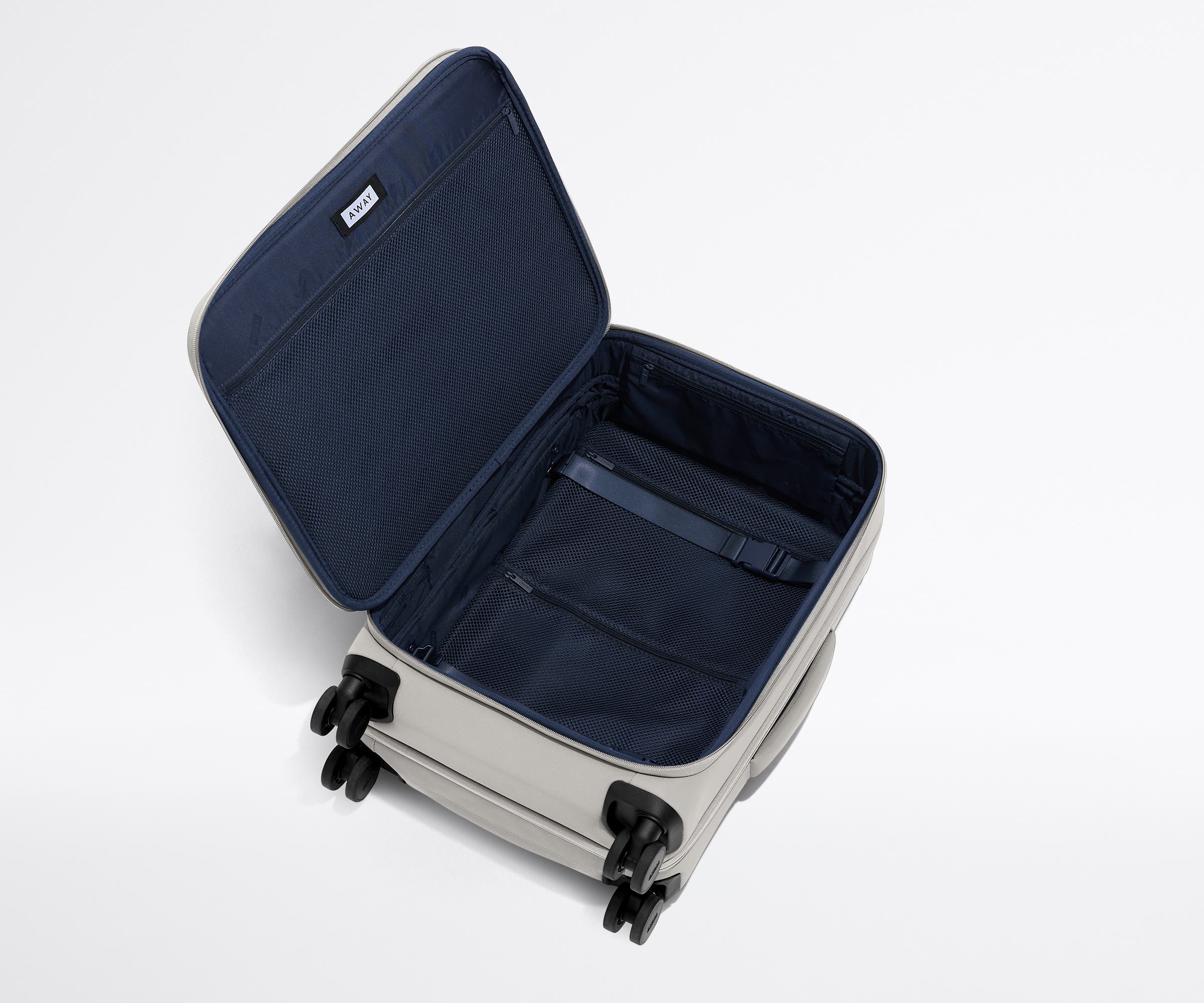 Softside Bigger Carry-On in Cloud Gray