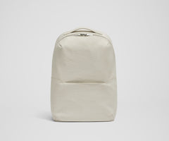 The Everywhere Zip Backpack in Salt White Textured Nylon