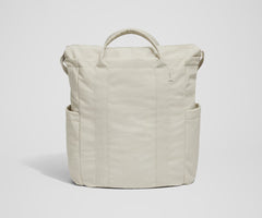 Courtside Tote in Salt White Textured Nylon